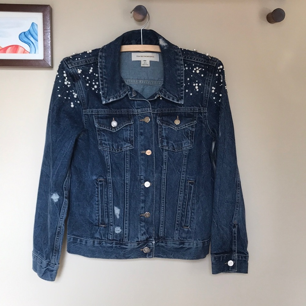 Anthropologie Pilcro and the Letterpress embellished denim jacket